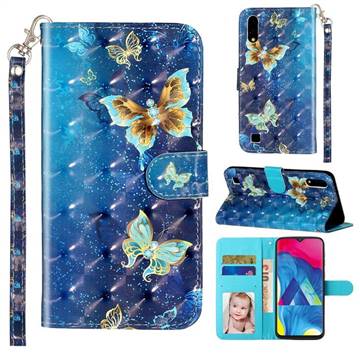 Rankine Butterfly 3D Leather Phone Holster Wallet Case for Samsung Galaxy A10