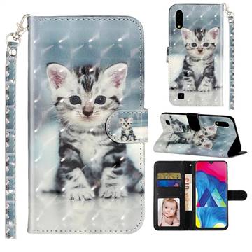 Kitten Cat 3D Leather Phone Holster Wallet Case for Samsung Galaxy A10