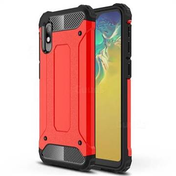 King Kong Armor Premium Shockproof Dual Layer Rugged Hard Cover for Samsung Galaxy A10e - Big Red