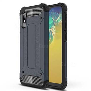 King Kong Armor Premium Shockproof Dual Layer Rugged Hard Cover for Samsung Galaxy A10e - Navy