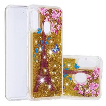 Golden Tower Dynamic Liquid Glitter Quicksand Soft TPU Case for Samsung Galaxy A10e