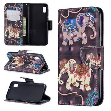 Totem Elephant 3D Painted Leather Wallet Phone Case for Samsung Galaxy A10e
