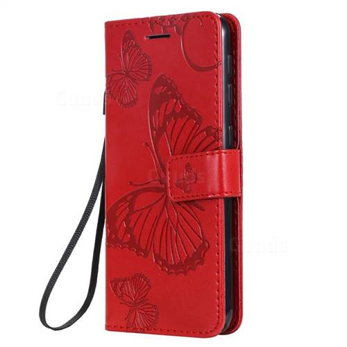 Embossing 3D Butterfly Leather Wallet Case for Samsung Galaxy A10e ...