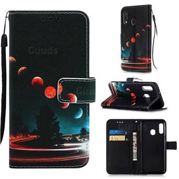 Wandering Earth Matte Leather Wallet Phone Case for Samsung Galaxy A10e