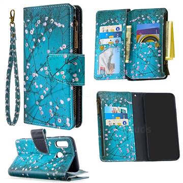 Blue Plum Binfen Color BF03 Retro Zipper Leather Wallet Phone Case for Samsung Galaxy A10e