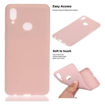 Soft Matte Silicone Phone Cover for Samsung Galaxy A10s - Lotus Color