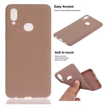 Soft Matte Silicone Phone Cover for Samsung Galaxy A10s - Khaki