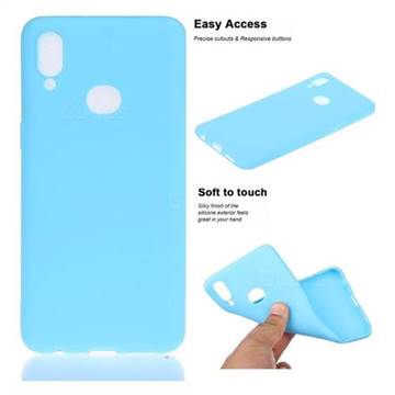 Soft Matte Silicone Phone Cover for Samsung Galaxy A10s - Sky Blue