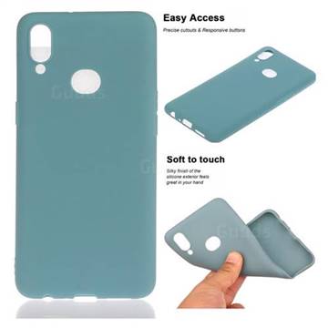 Soft Matte Silicone Phone Cover for Samsung Galaxy A10s - Lake Blue