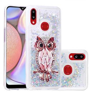 Seashell Owl Dynamic Liquid Glitter Quicksand Soft TPU Case for Samsung Galaxy A10s