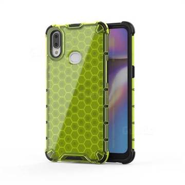 Honeycomb TPU + PC Hybrid Armor Shockproof Case Cover for Samsung Galaxy A10s - Green