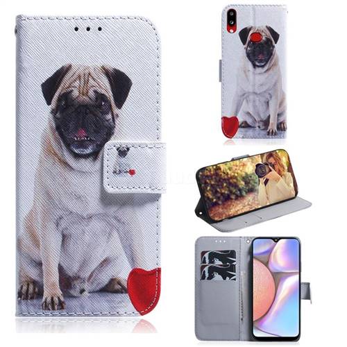 Pug Dog PU Leather Wallet Case for Samsung Galaxy A10s