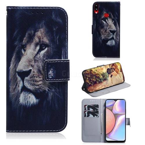 Lion Face PU Leather Wallet Case for Samsung Galaxy A10s