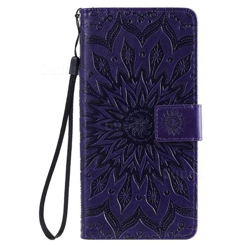 Embossing Sunflower Leather Wallet Case for Samsung Galaxy A10s ...