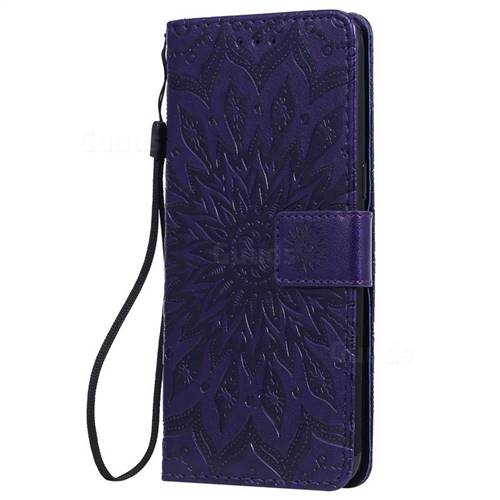 Embossing Sunflower Leather Wallet Case for Samsung Galaxy A10s ...