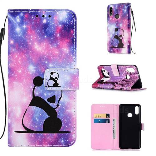 Panda Baby Matte Leather Wallet Phone Case for Samsung Galaxy A10s