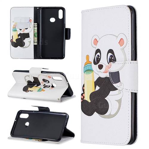 Baby Panda Leather Wallet Case for Samsung Galaxy A10s