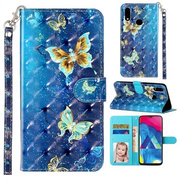 Rankine Butterfly 3D Leather Phone Holster Wallet Case for Samsung Galaxy A10s
