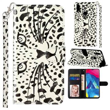 Leopard Panther 3D Leather Phone Holster Wallet Case for Samsung Galaxy A10s