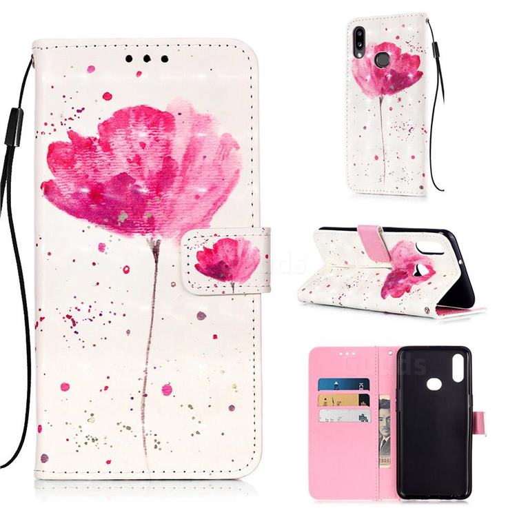 Watercolor 3D Painted Leather Wallet Case for Samsung Galaxy A10s