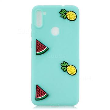 Watermelon Pineapple Soft 3D Silicone Case for Samsung Galaxy A11