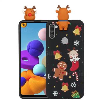 Gift Snow Christmas Xmax Soft 3D Doll Silicone Case for Samsung Galaxy A11