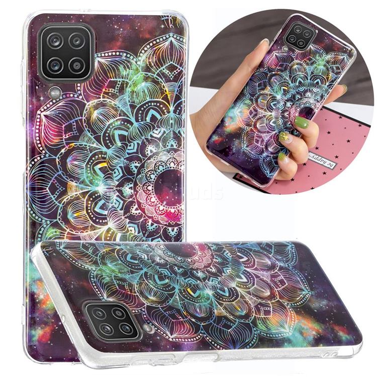Datura Flowers Noctilucent Soft TPU Back Cover for Samsung Galaxy A12