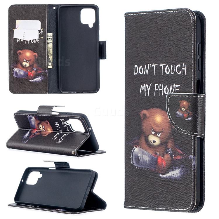 Chainsaw Bear Leather Wallet Case for Samsung Galaxy A12