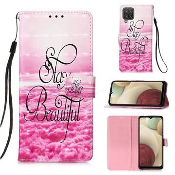 Beautiful 3D Painted Leather Wallet Case for Samsung Galaxy A12