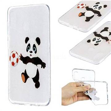 Football Panda Super Clear Soft TPU Back Cover for Samsung Galaxy A20