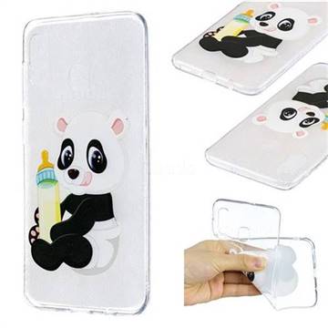 Baby Panda Super Clear Soft TPU Back Cover for Samsung Galaxy A20