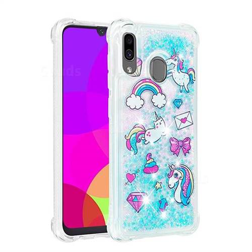 Fashion Unicorn Dynamic Liquid Glitter Sand Quicksand Star TPU