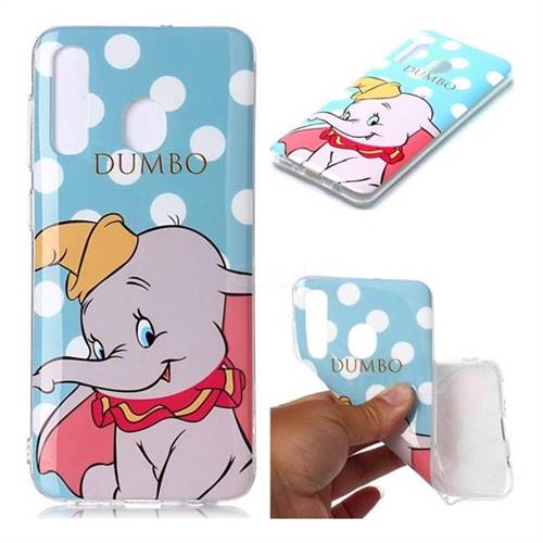 Dumbo Elephant Soft TPU Cell Phone Back Cover for Samsung Galaxy A20