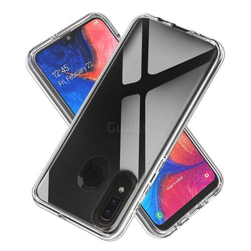 Transparent 2 in 1 Drop-proof Cell Phone Back Cover for Samsung Galaxy A20