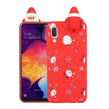 Snowflakes Gloves Christmas Xmax Soft 3D Doll Silicone Case for Samsung Galaxy A20