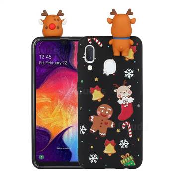 Gift Snow Christmas Xmax Soft 3D Doll Silicone Case for Samsung Galaxy A20