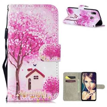 Tree House 3D Painted Leather Wallet Phone Case for Samsung Galaxy A20