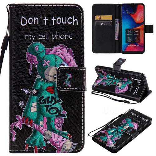 One Eye Mice PU Leather Wallet Case for Samsung Galaxy A20