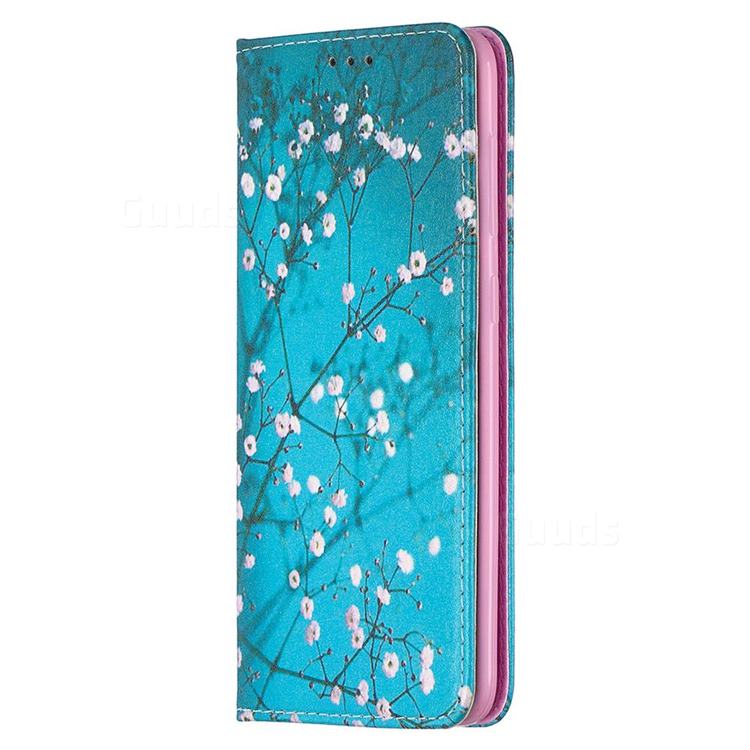 Plum Blossom Slim Magnetic Attraction Wallet Flip Cover for Samsung ...