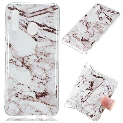 White Soft TPU Marble Pattern Case for Samsung Galaxy A20e