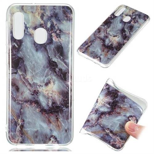 Rock Blue Soft TPU Marble Pattern Case for Samsung Galaxy A20e