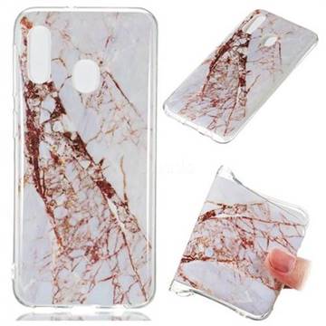 White Crushed Soft TPU Marble Pattern Phone Case for Samsung Galaxy A20e