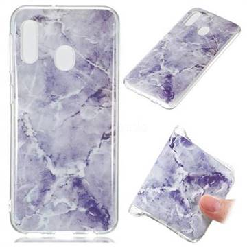 Light Gray Soft TPU Marble Pattern Phone Case for Samsung Galaxy A20e