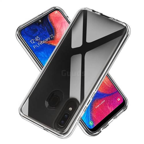 Transparent 2 in 1 Drop-proof Cell Phone Back Cover for Samsung Galaxy A20e