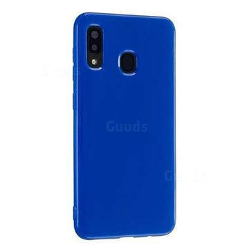 2mm Candy Soft Silicone Phone Case Cover for Samsung Galaxy A20e - Navy Blue