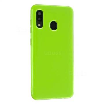 2mm Candy Soft Silicone Phone Case Cover for Samsung Galaxy A20e - Bright Green