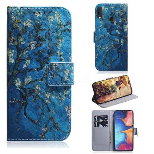Apricot Tree PU Leather Wallet Case for Samsung Galaxy A20e