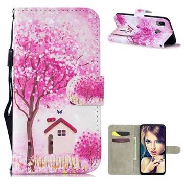 Tree House 3D Painted Leather Wallet Phone Case for Samsung Galaxy A20e