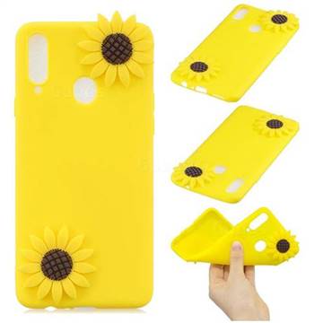 Yellow Sunflower Soft 3D Silicone Case for Samsung Galaxy A20s