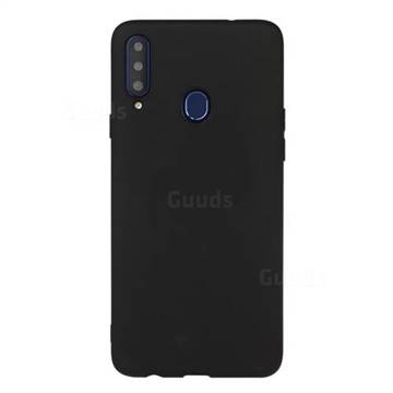 Candy Soft TPU Back Cover for Samsung Galaxy A20s - Black